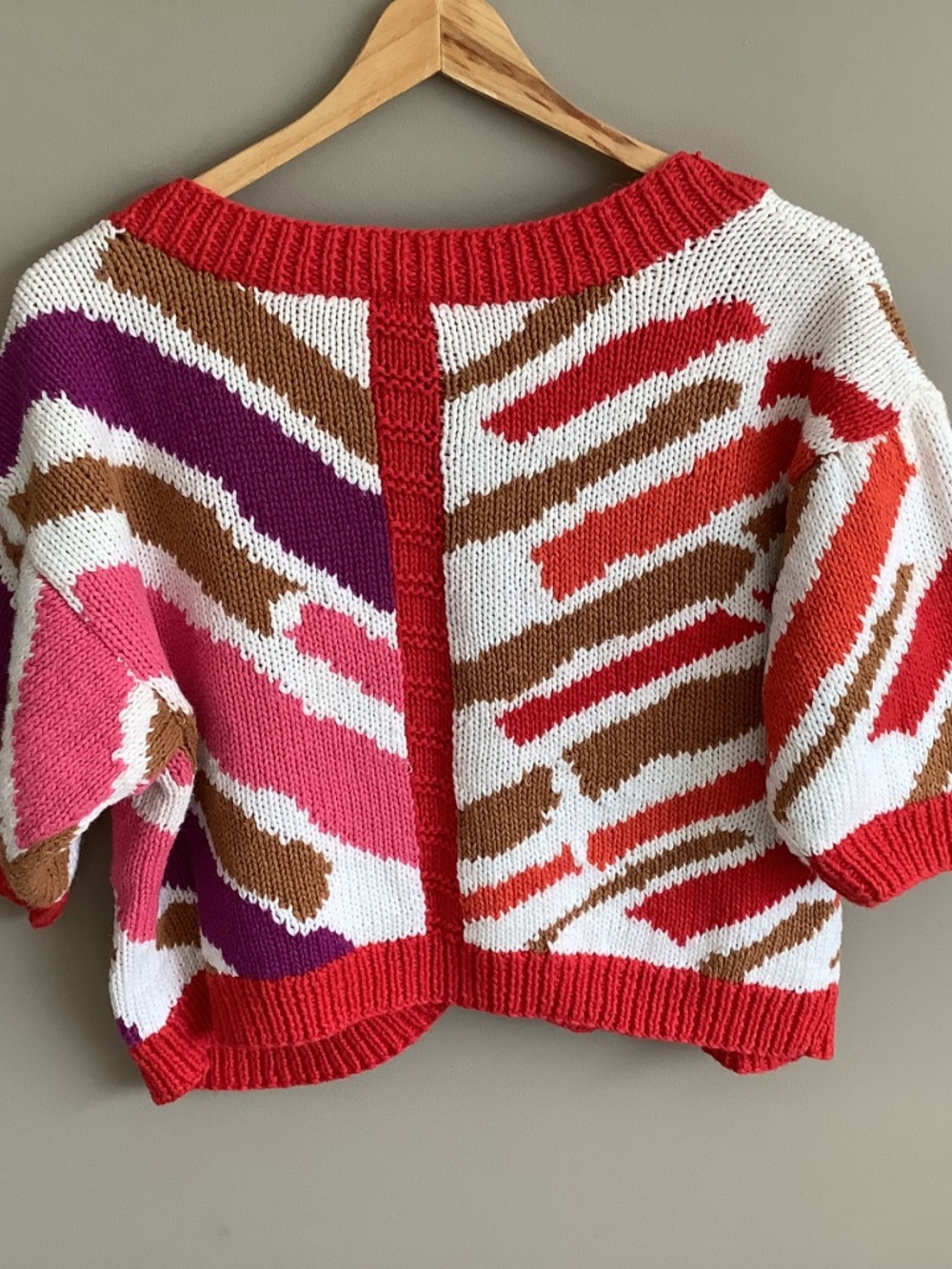 Y2K Striped cropped cardigan sweater - Picture 5 of 7